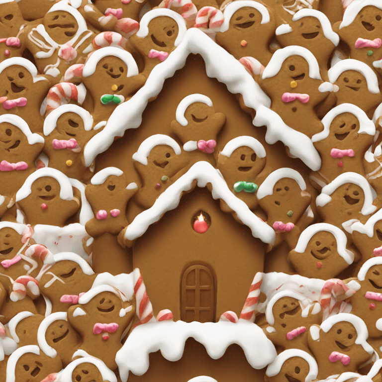 gingerbread house emoji