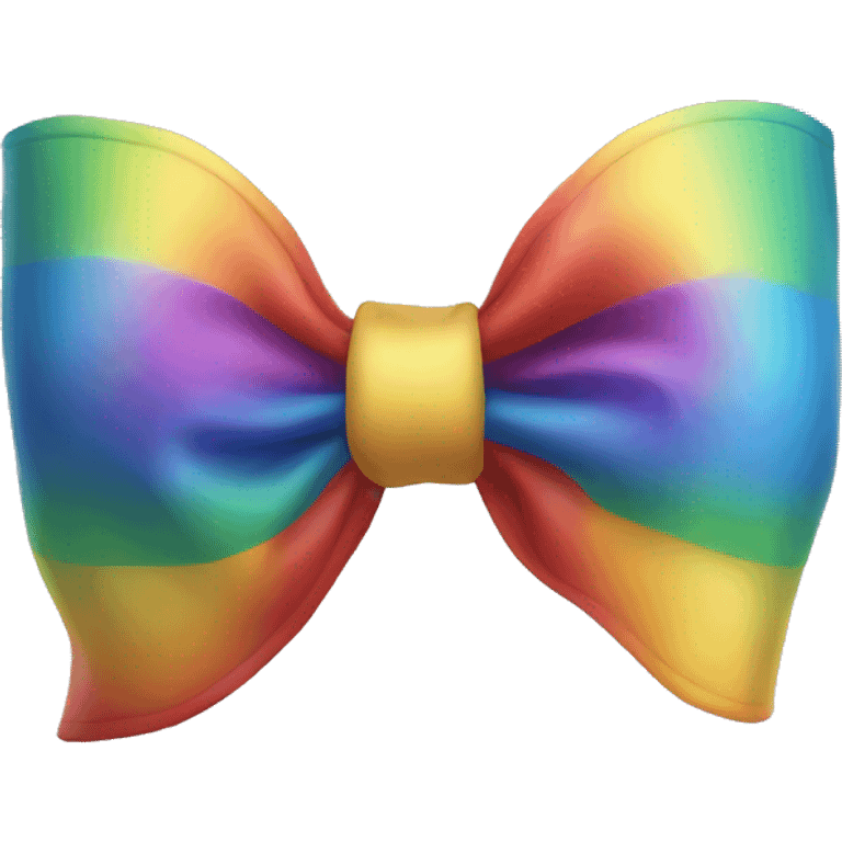 A rainbow bow emoji