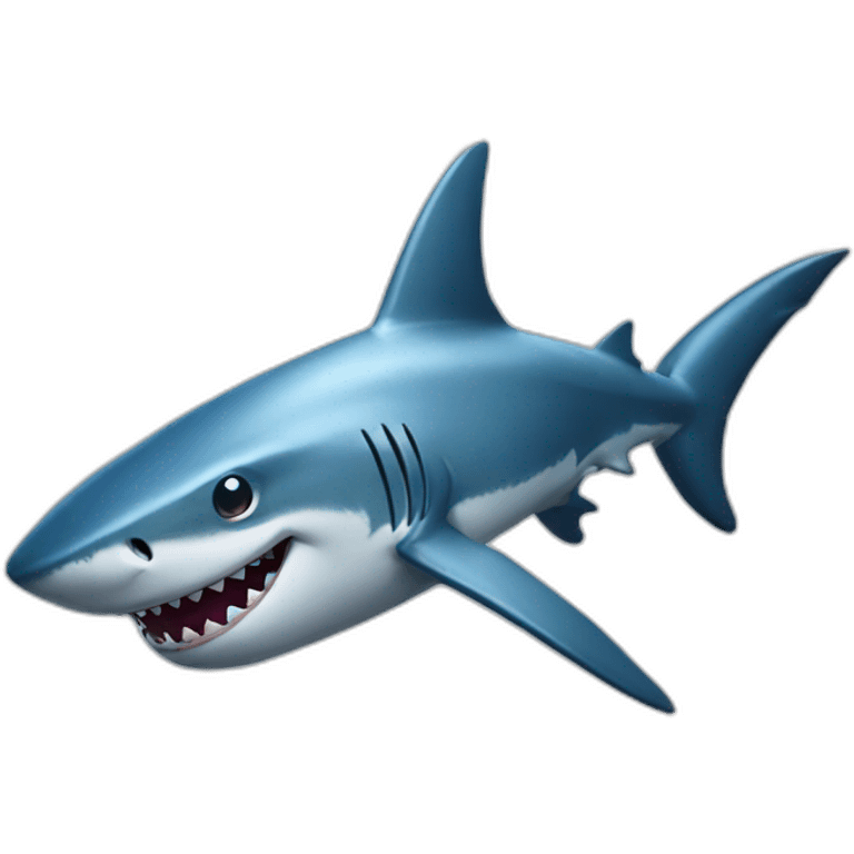 Shark happy emoji