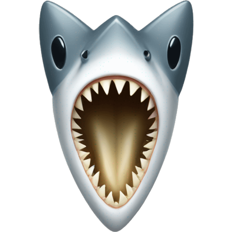 one shark tooth emoji