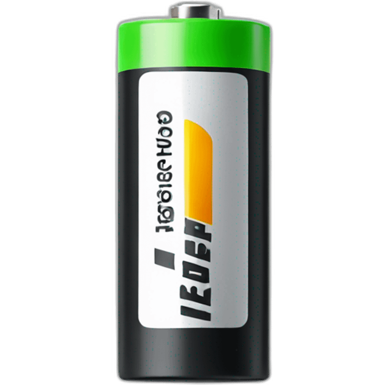 Energizer battery on simple background emoji