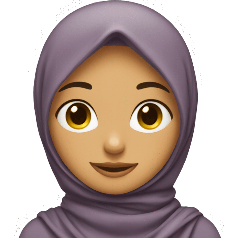 Chica con hijab emoji