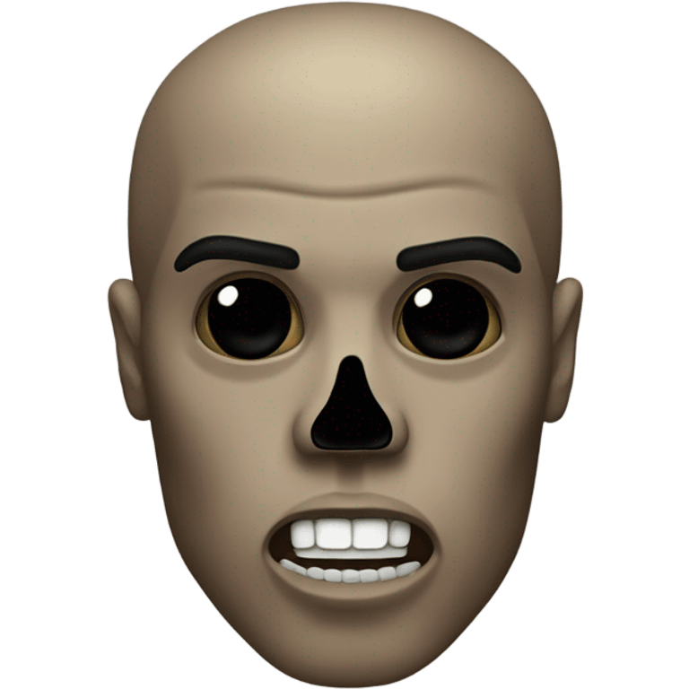 kanye west but skull emoji