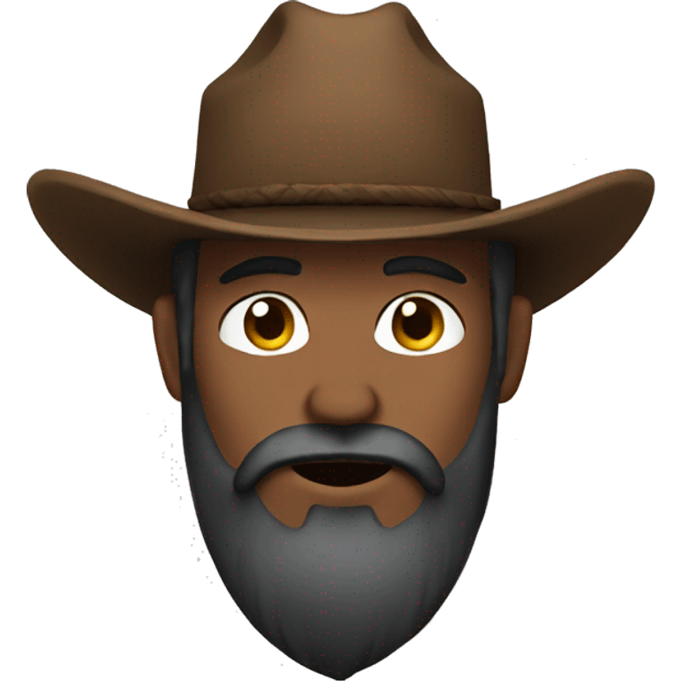 A cowboy with a long beard emoji