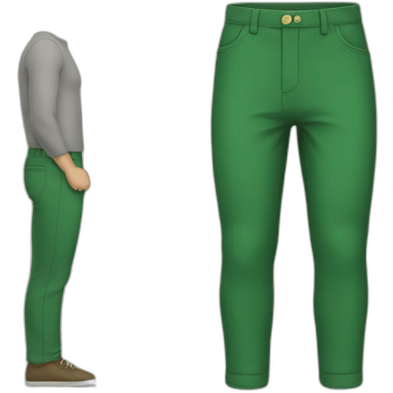 loper met groene broek emoji