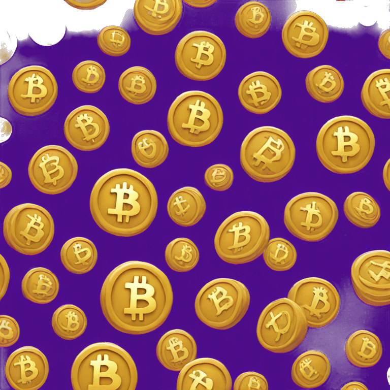 Purple Bitcoin emoji