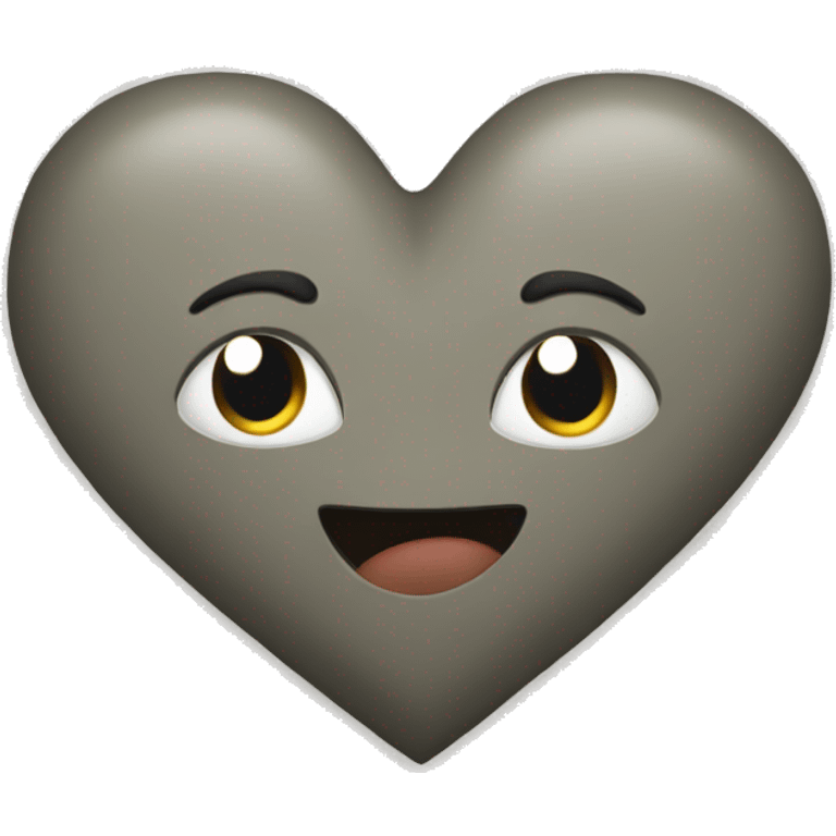 Heart becoming stone emoji