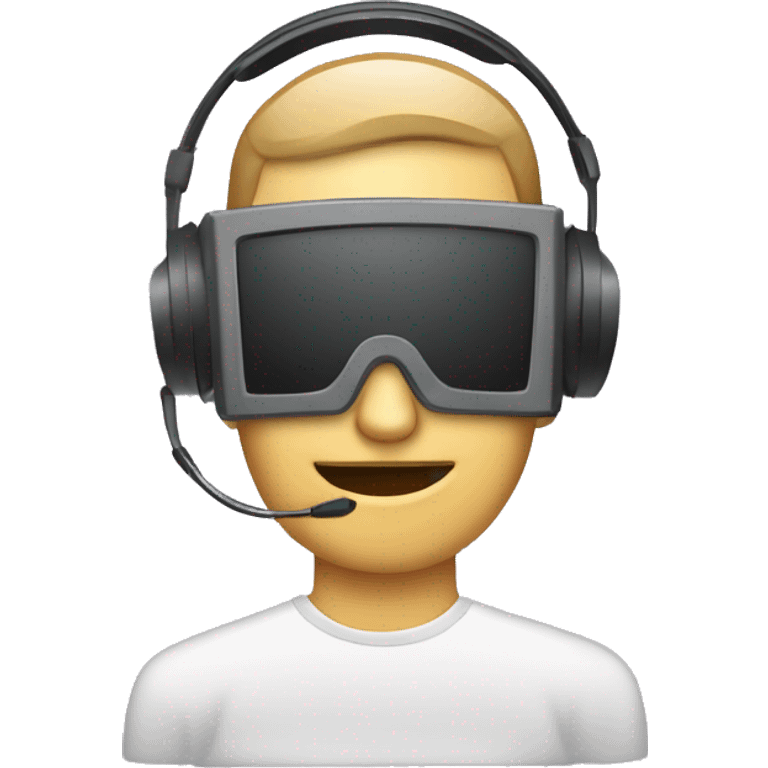 Webinar Emoji 
Design Idea: A computer monitor with a speaker icon.man at computer with a headset emoji