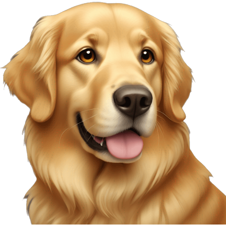 Golden retriever autumn  emoji