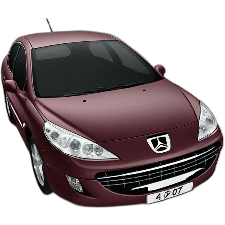 Peugeot 407 couleur bordeaux emoji