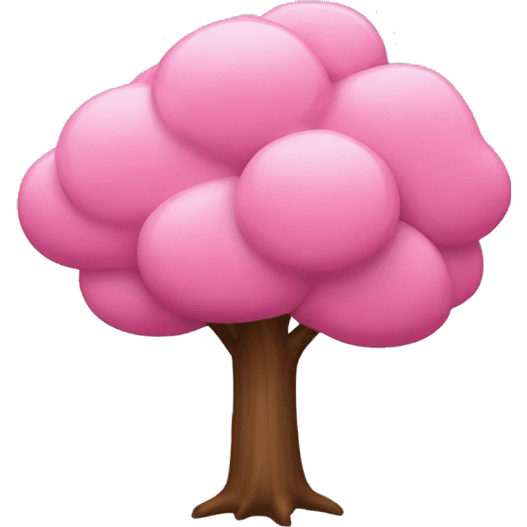 Baum mit pinken Blättern emoji