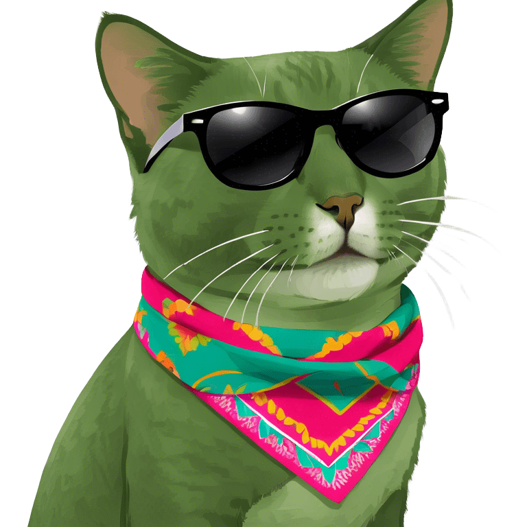 Cat with sunglasses emoji