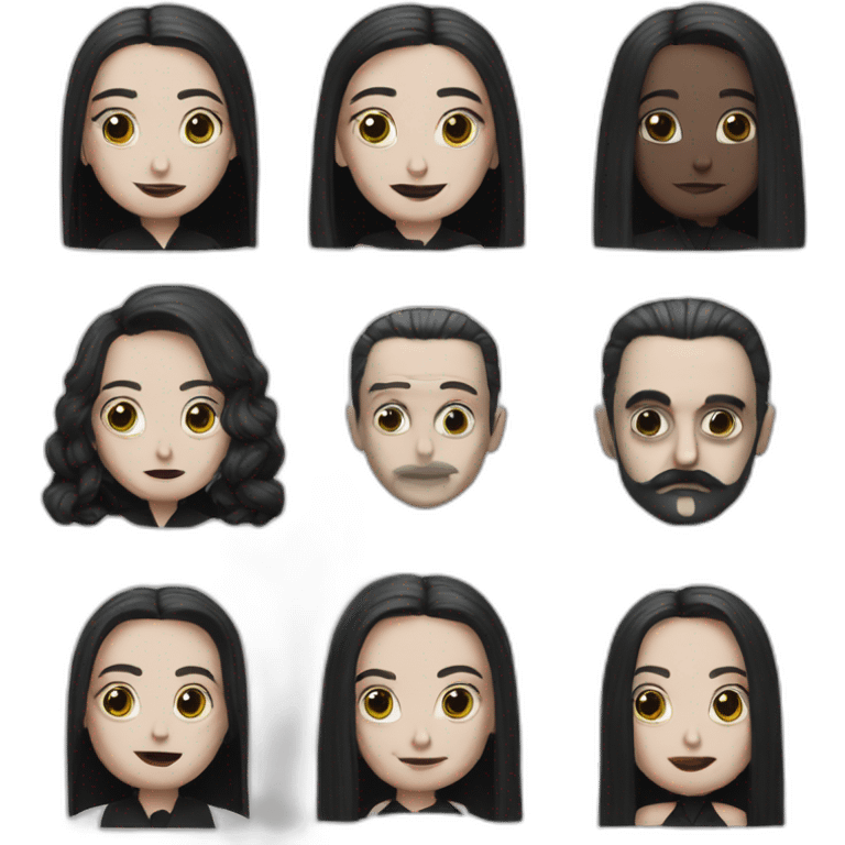 Mercredi addams emoji