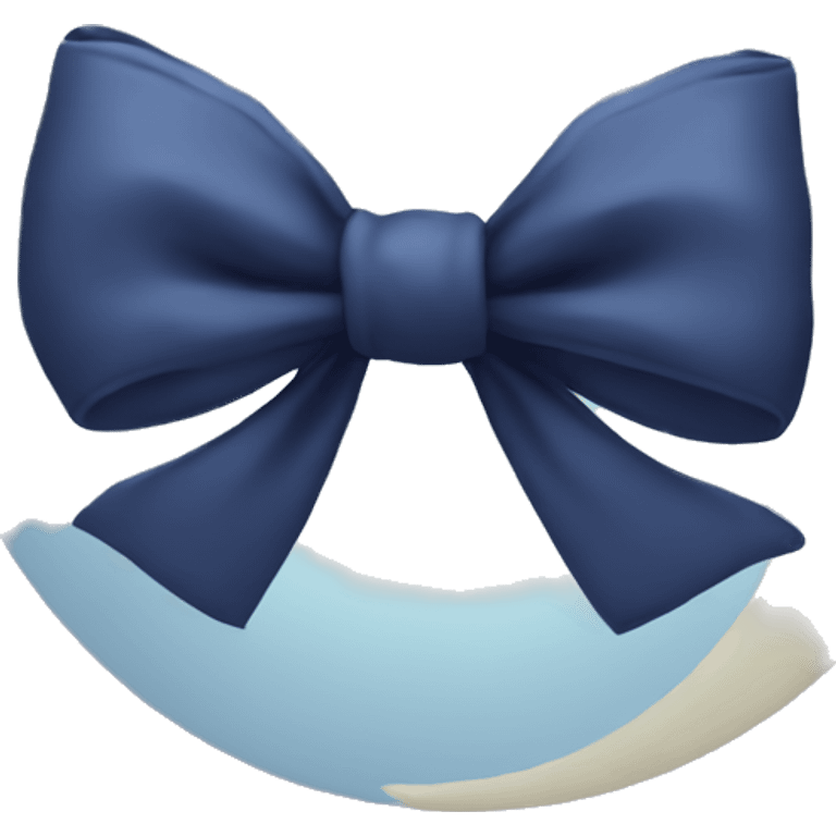 Moon with a bow emoji