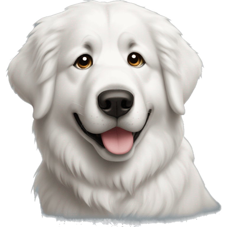 cute great pyrenees emoji