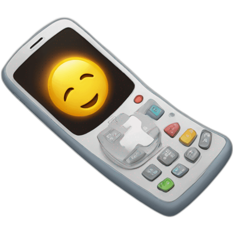 magic phone with spark arround emoji