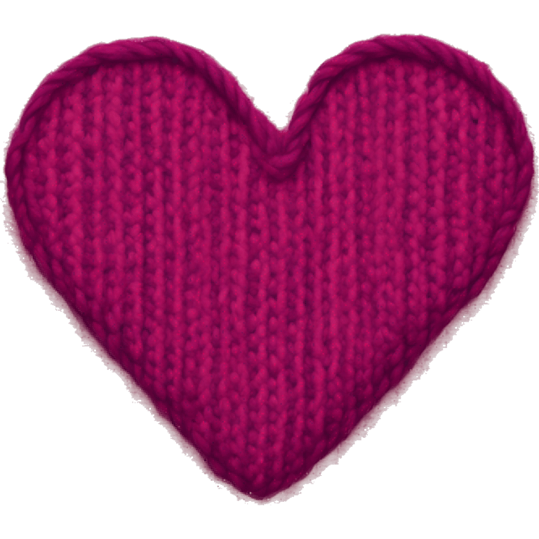 Knit heart emoji