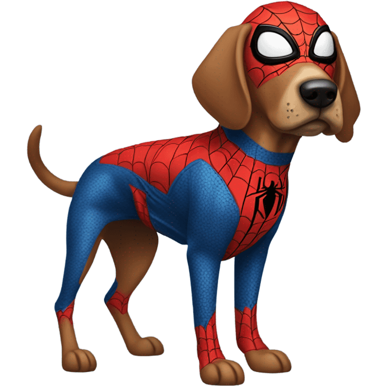 DOG in full SPIDER MAN emoji