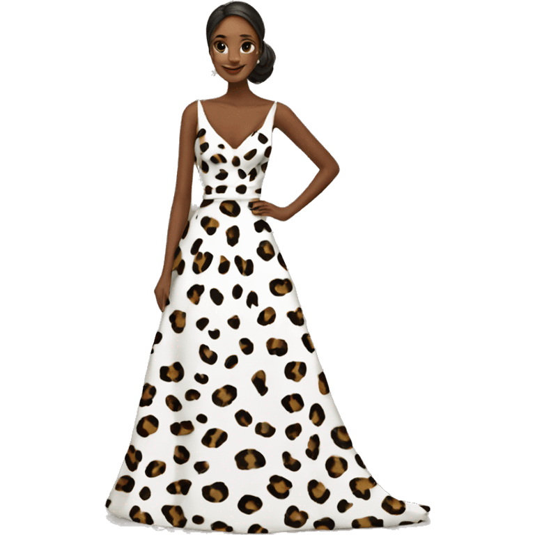 Leapord print wedding dress  emoji