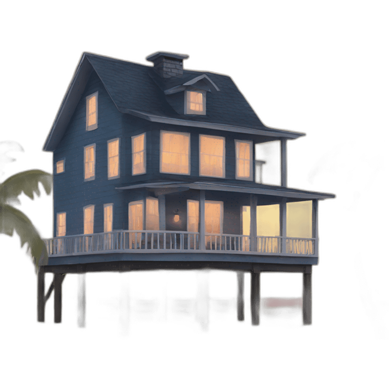 Beach house emoji