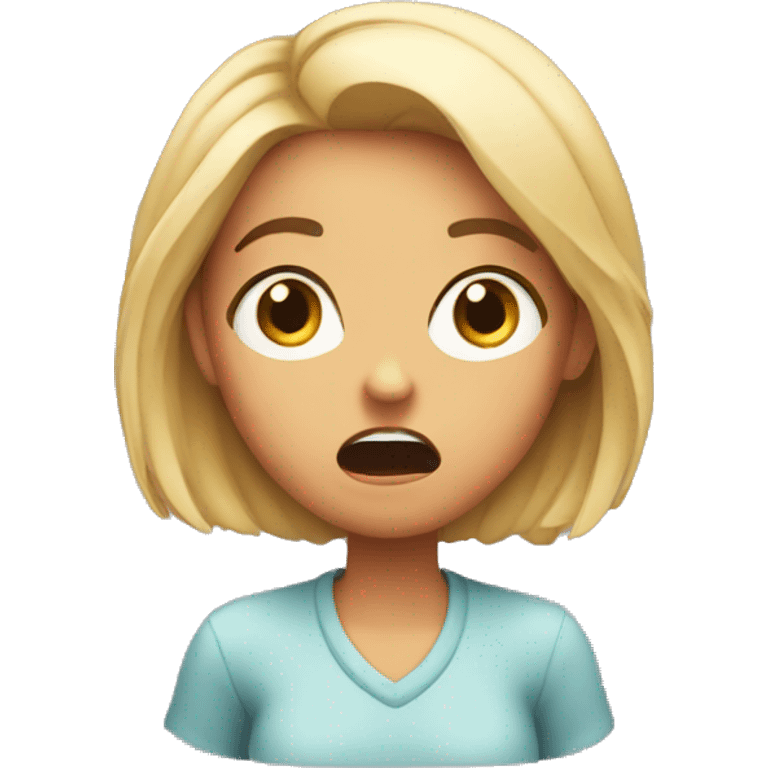 Shocked, amazed girl  emoji