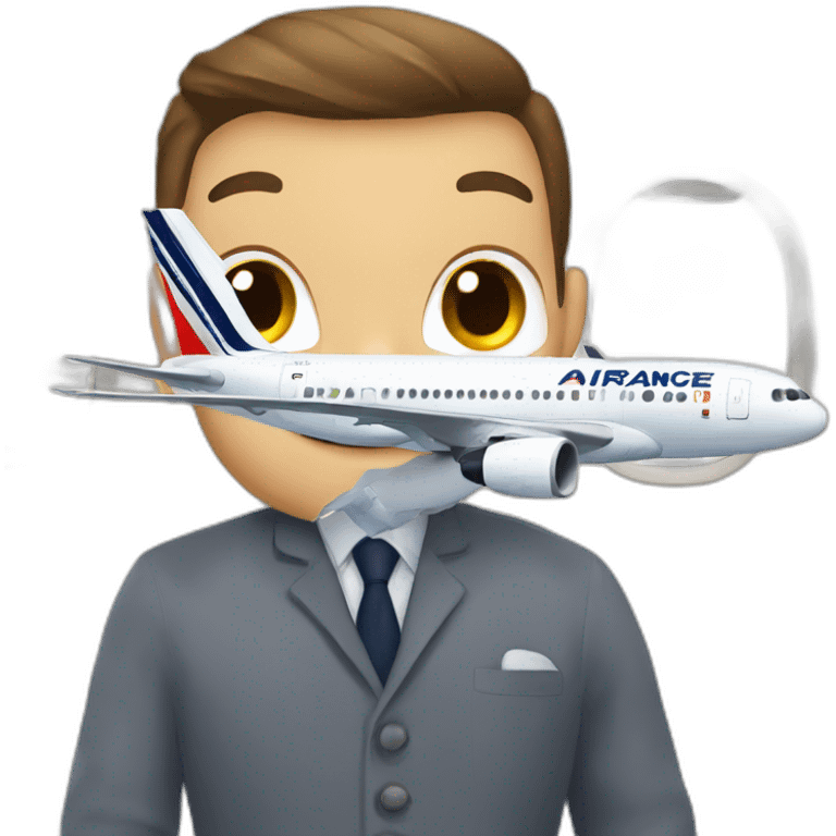 An Air France plane emoji