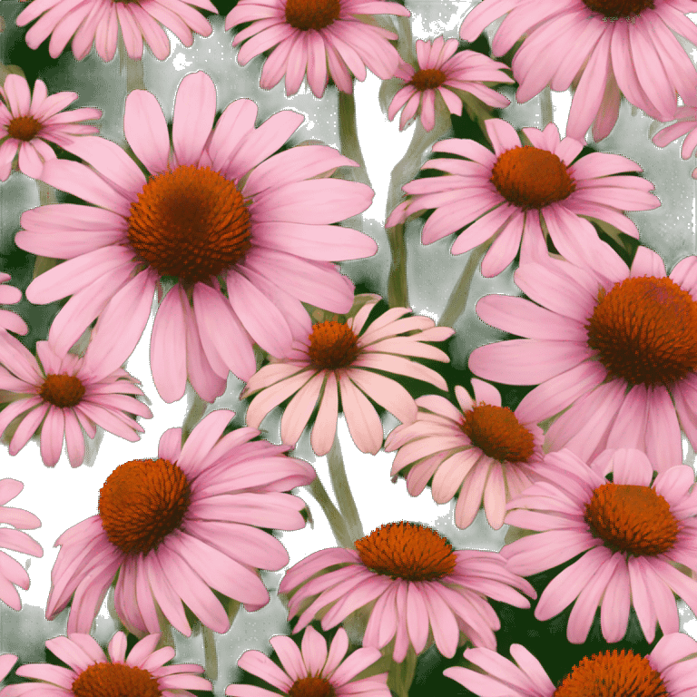 whole echinacea flower lots of petals emoji