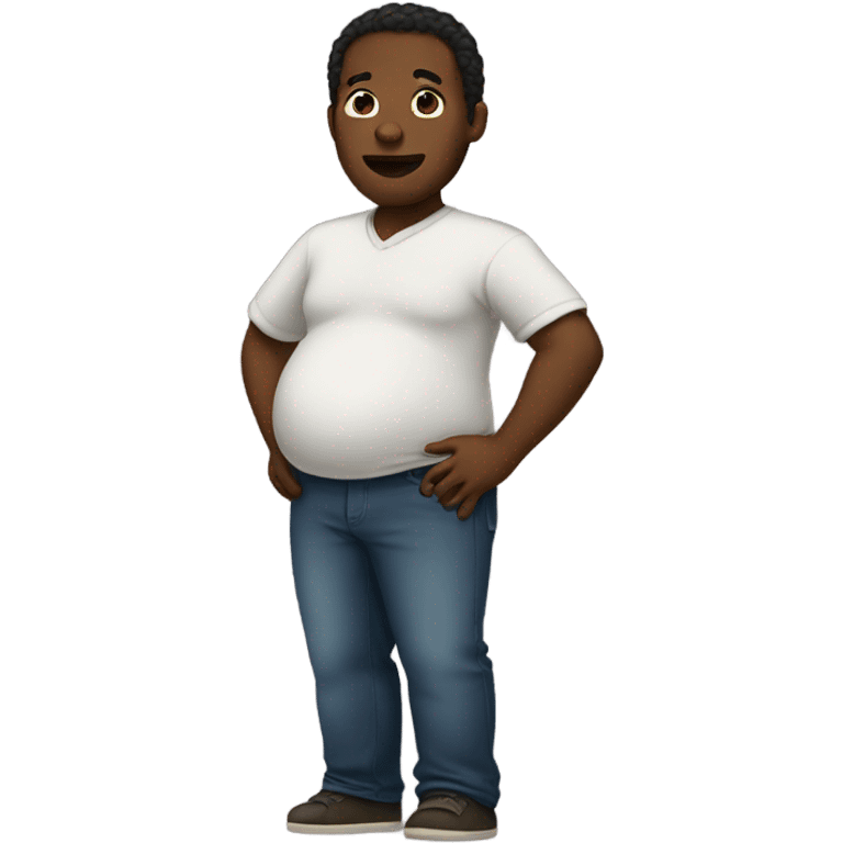 Black pregnant man  emoji