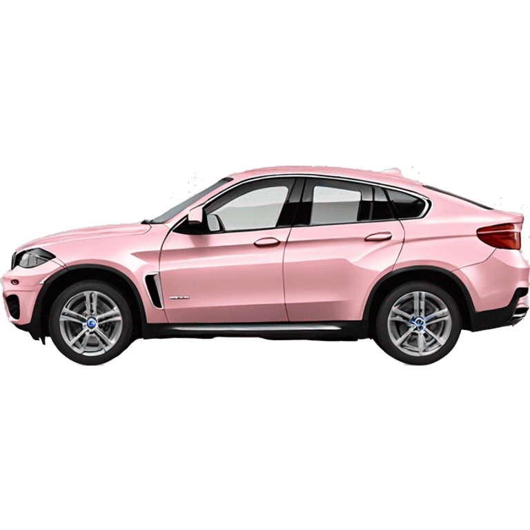 light pink bmw x6 car emoji