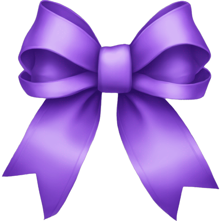 Purple bow emoji