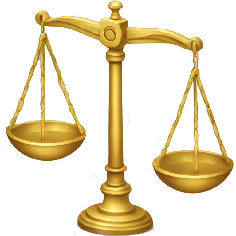 Gold law weigher emoji