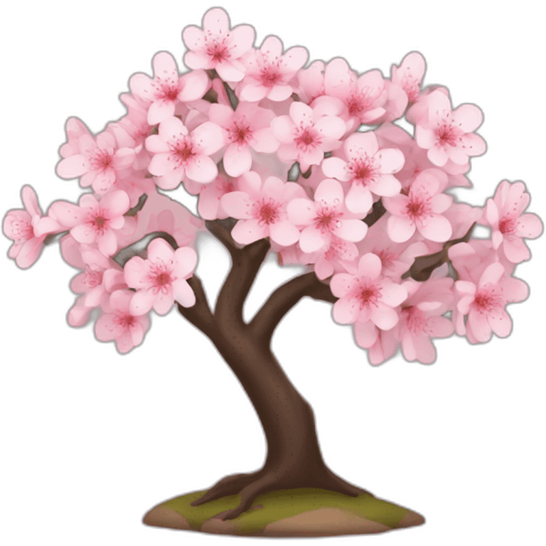 simple cherry blossom tree emoji