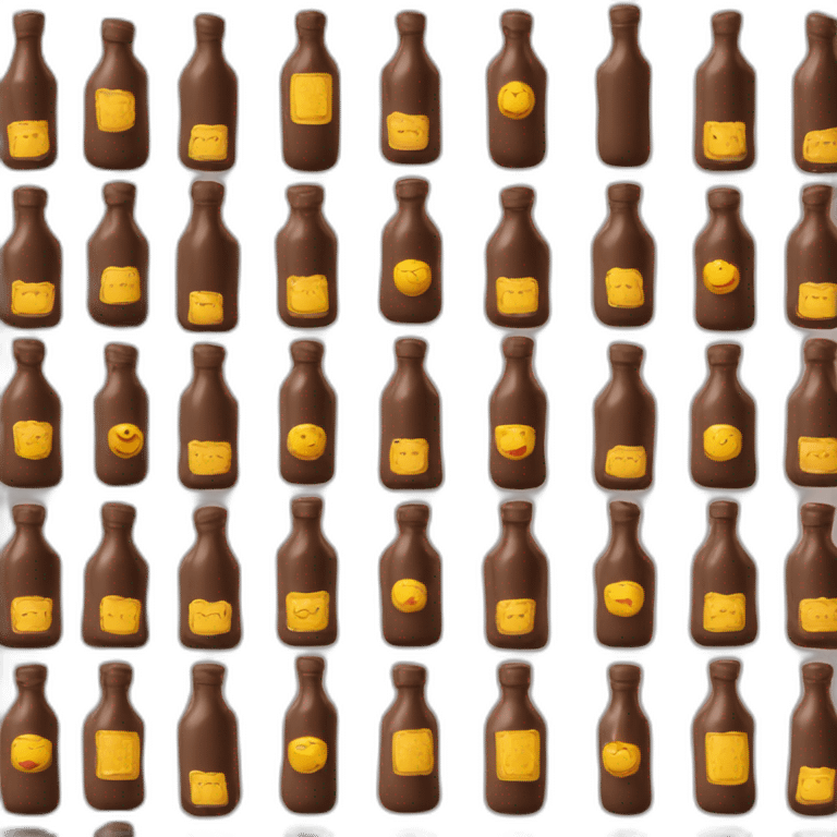 Chocolate bottles with liquor emoji