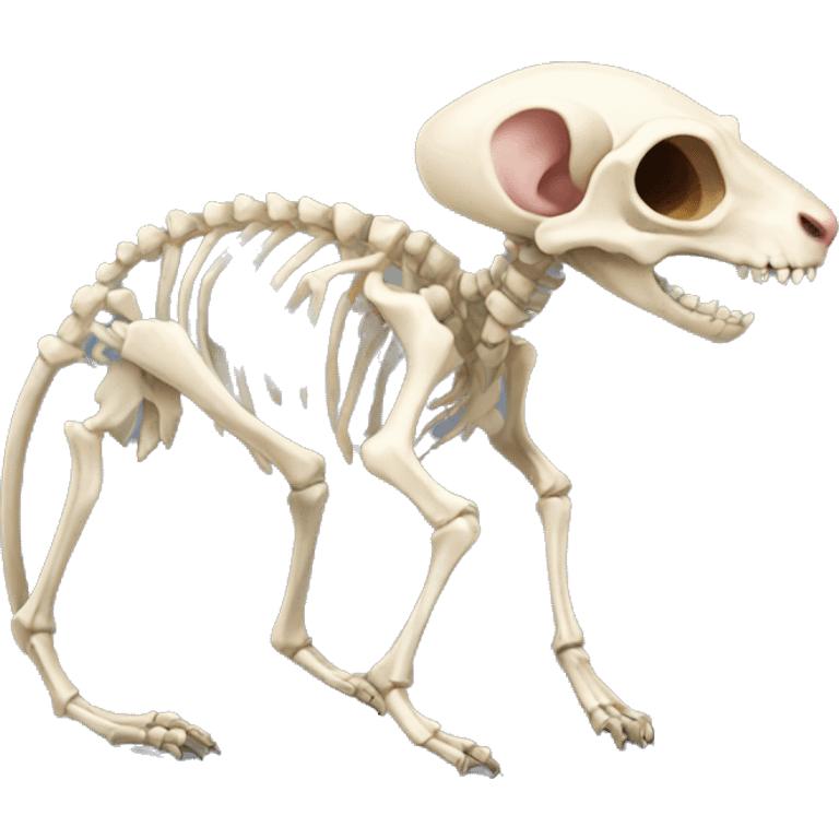 realistic rat skeleton  emoji