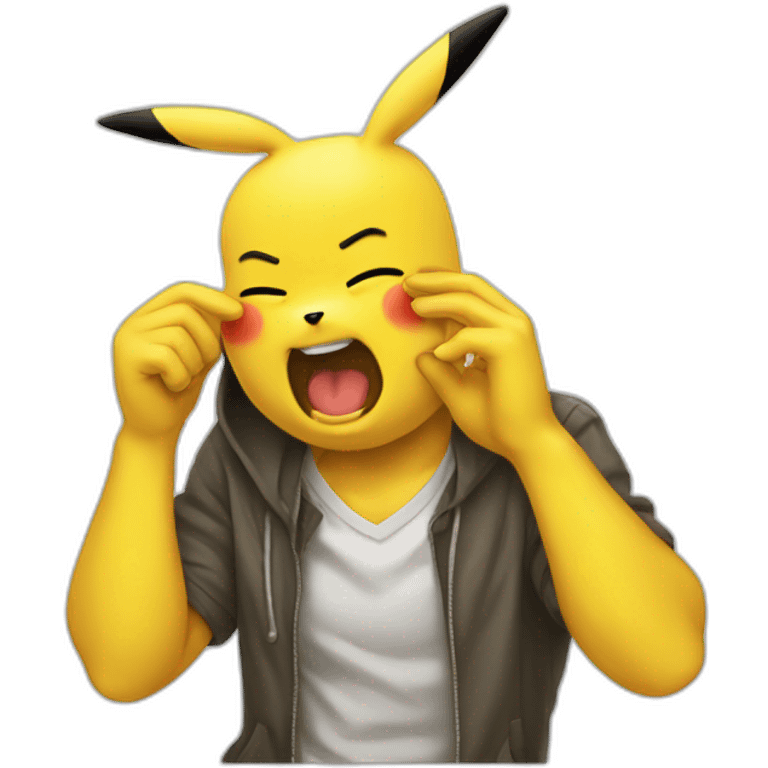 facepalm and Pikachu emoji