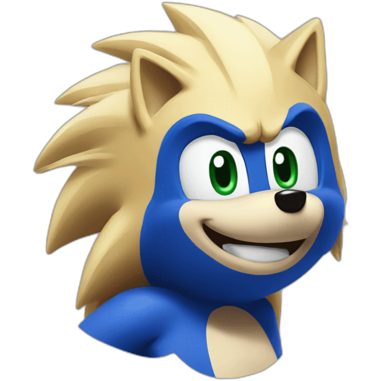 Blue Sonic The Hedgehog  emoji