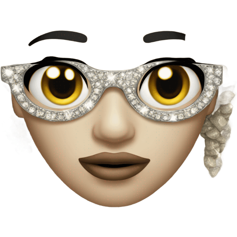 blinged out face emoji