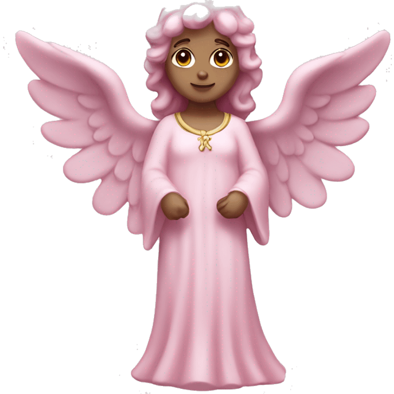 pastel pink angel statue emoji