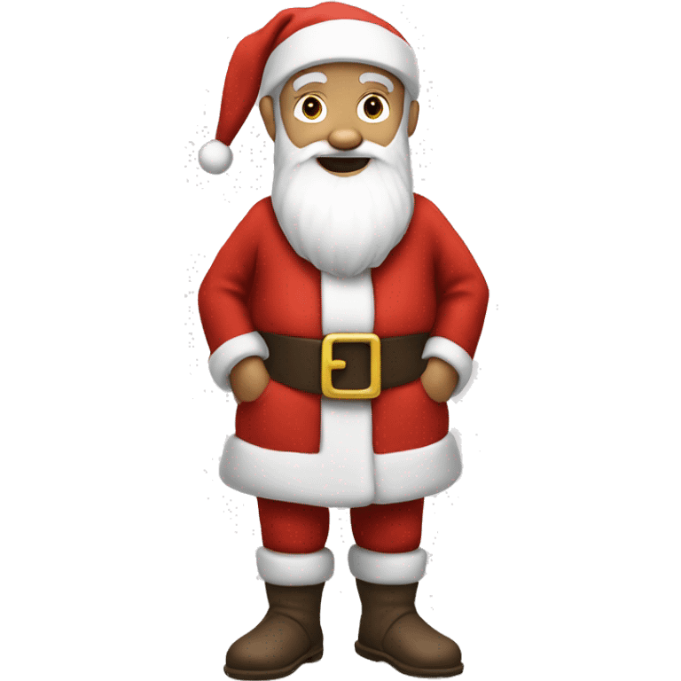 standing skinny white santa claus emoji