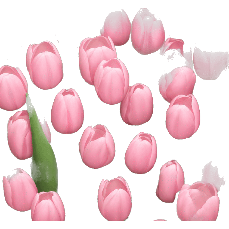 light pink tulips emoji