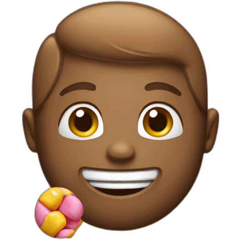 chat avec bonbons emoji