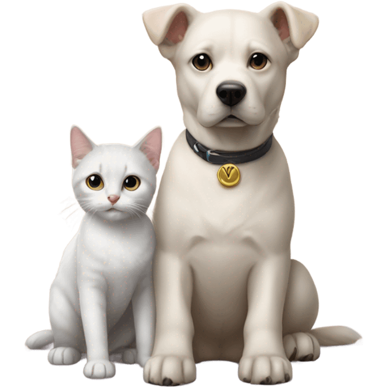 Omega dog and kitten  emoji