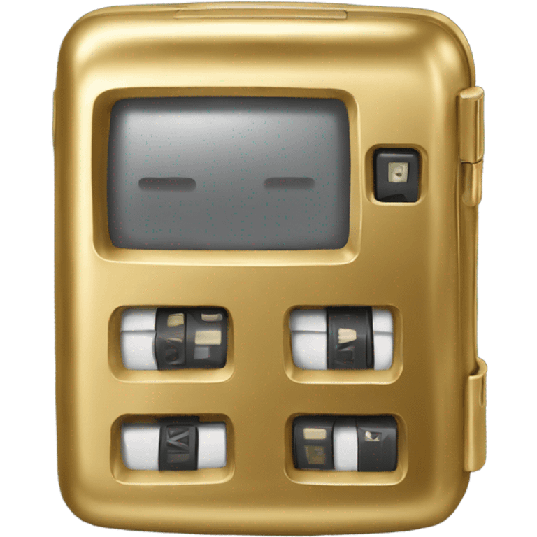 Gold pager emoji