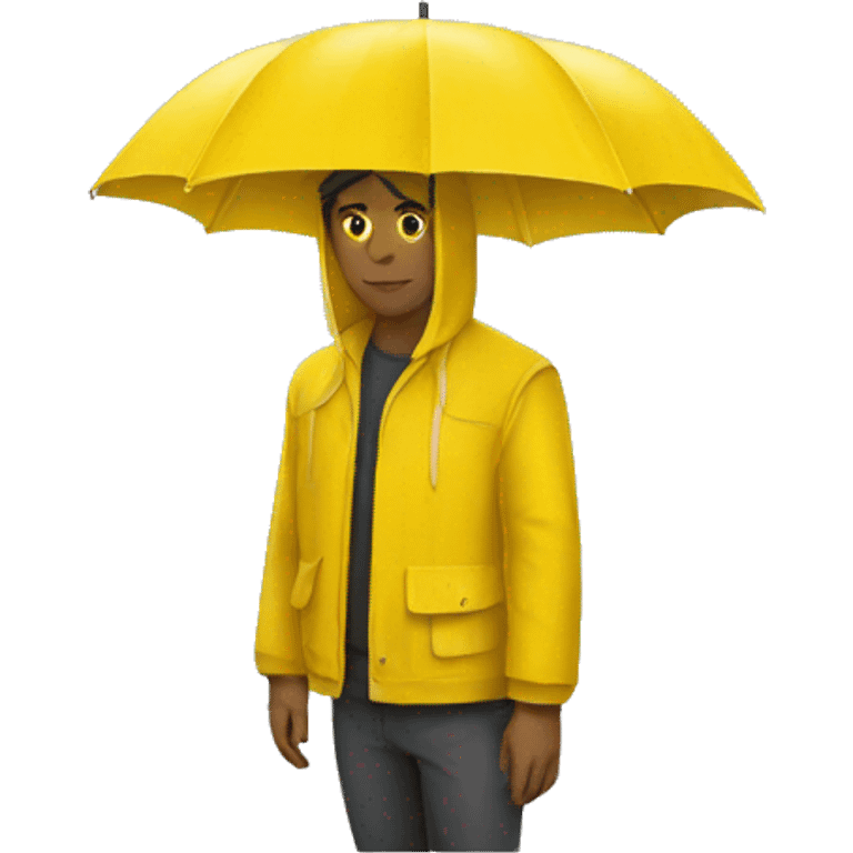 guarda chuva amarelo emoji