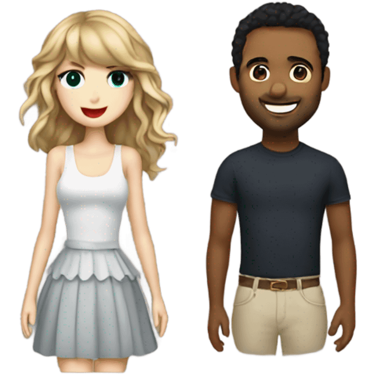 Taylor swift and ed sheran emoji