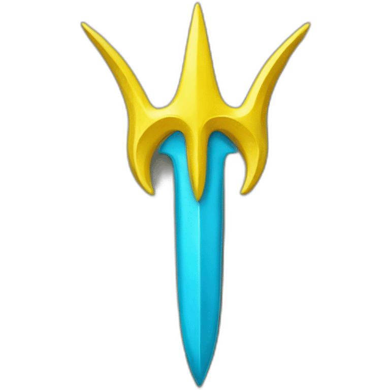 trident emblem of Ukraine emoji