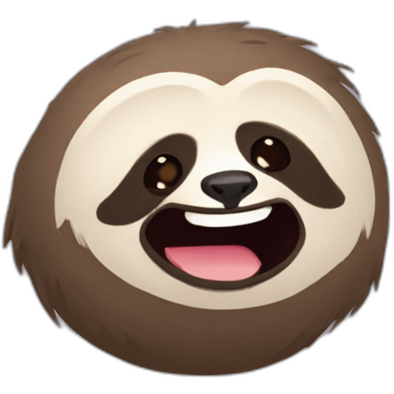 Giggle sloth emoji