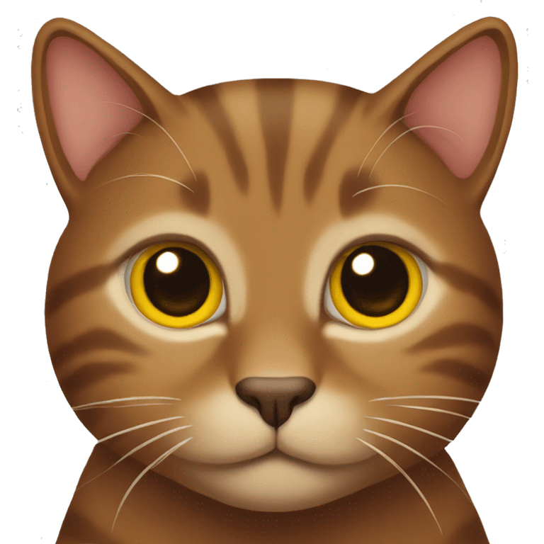 Brown cat emoji