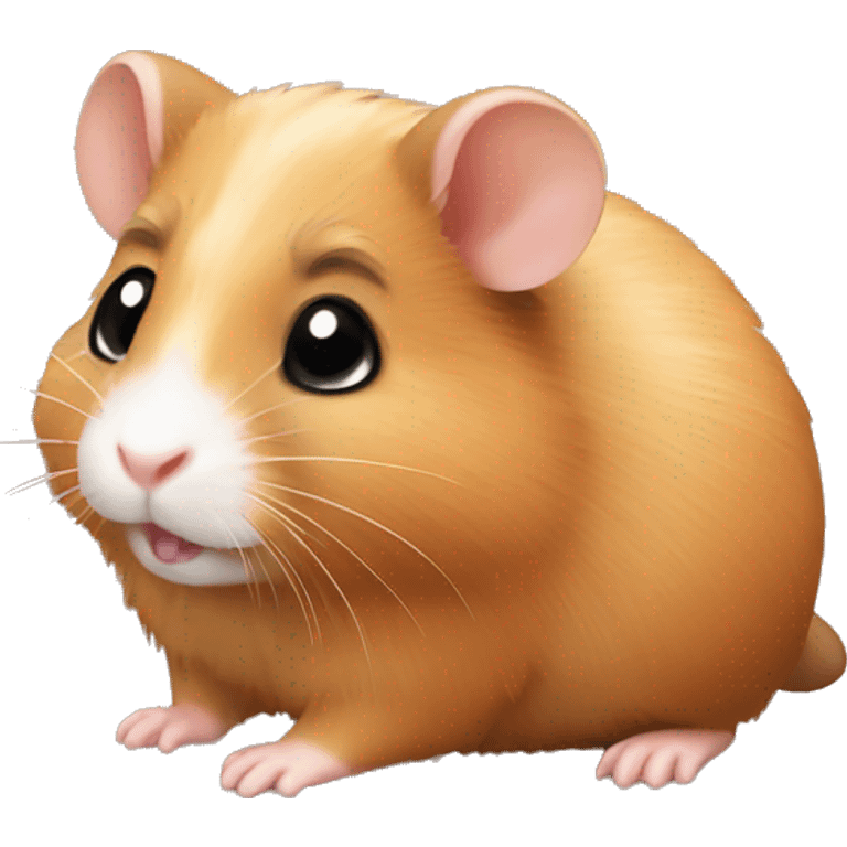 cute brown hamster  emoji