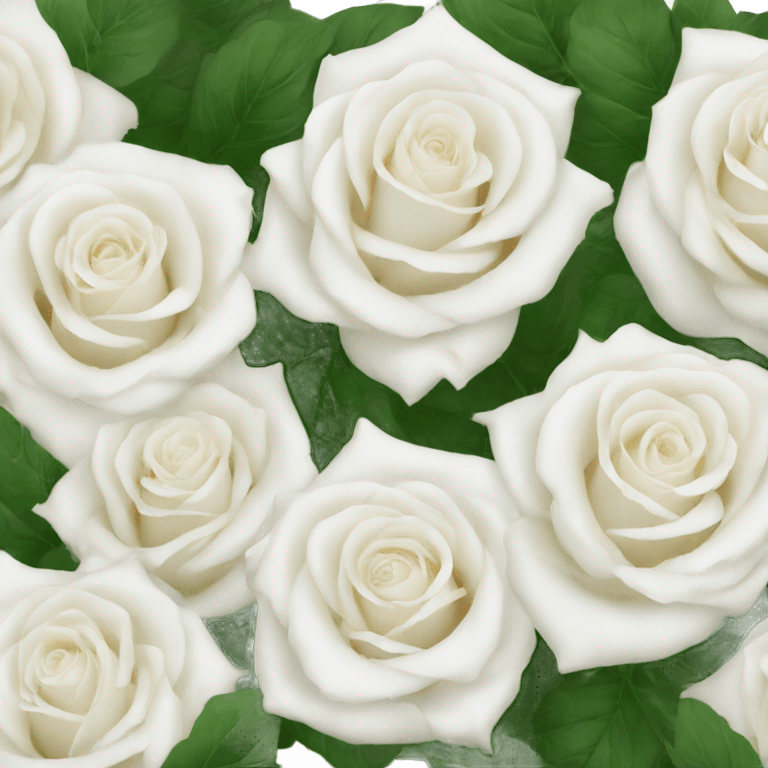 white roses emoji